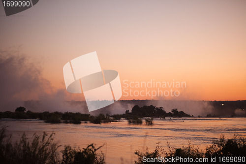 Image of Victoria Falls at Sunset 2