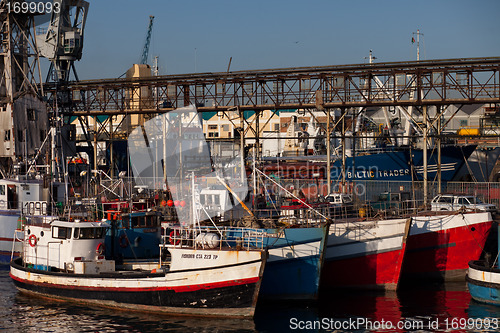 Image of Fishing boats in Cape Town Harbor