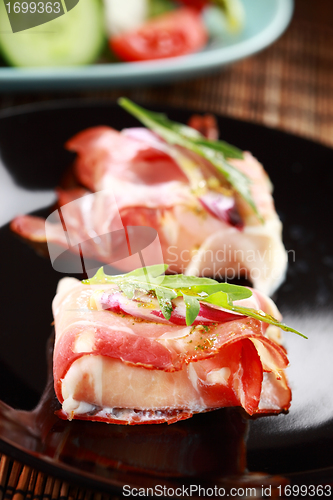 Image of Prosciutto cheese rolls