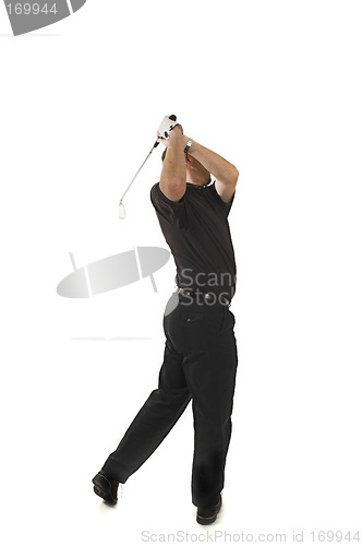 Image of man playing golf