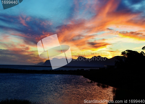 Image of Sunset over Mountains