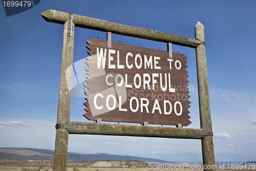 Image of welcome to Colorado roadside sign