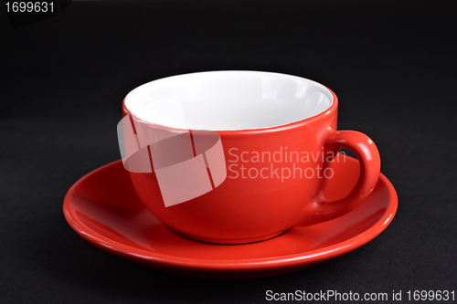 Image of Epty red cup at the plate