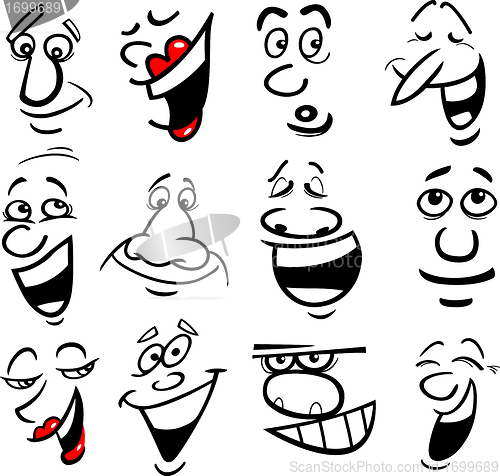 Image of Cartoon emotions illustration