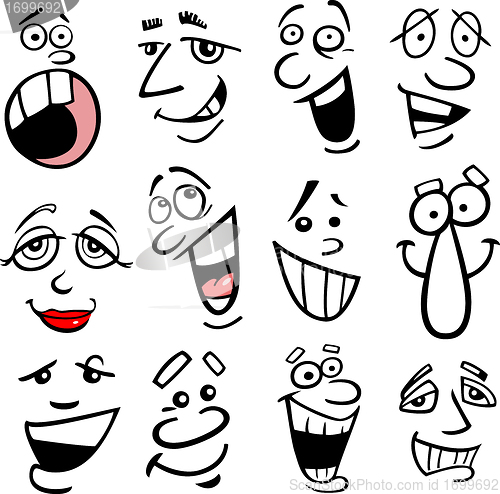 Image of Cartoon emotions illustration