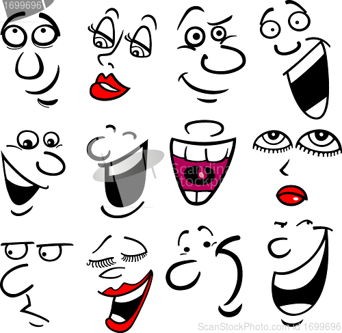 Image of Cartoon emotions illustration