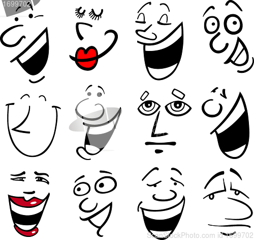 Image of Cartoon emotions illustration