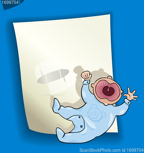 Image of cartoon design with little baby