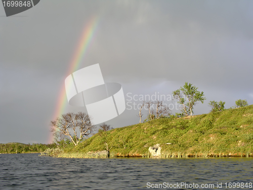 Image of Rainbow and lake