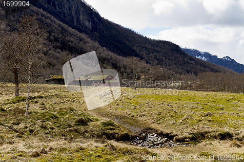 Image of house in rural landscape