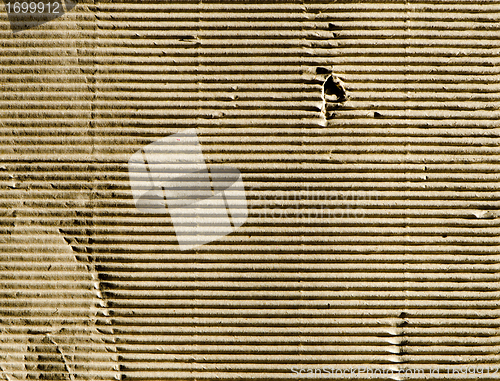 Image of Corrugate paper carton background closeup macro 