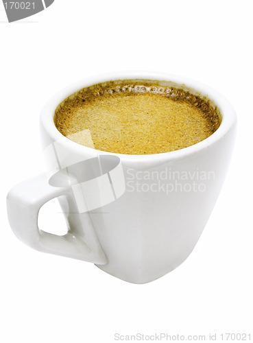 Image of White Cup of Espresso w/ Path