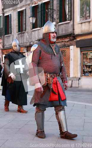 Image of Medieval man in armour