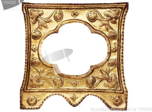 Image of Artistic Golden Picture Frame w/ Path