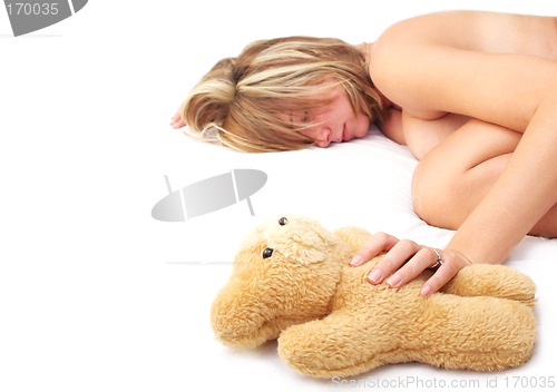 Image of Asleep with Teddy