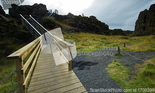 Image of Wooden passage