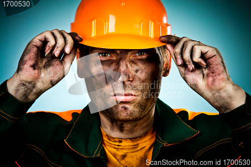 Image of portrait oil industry worker