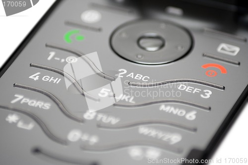 Image of Cell Phone Keypad (Close View)