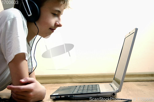 Image of Boy with notebook