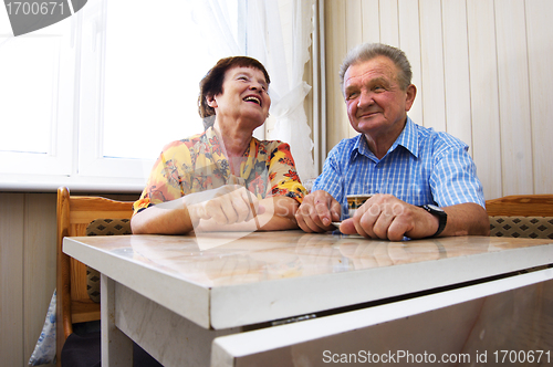 Image of Happy smiled senior couple