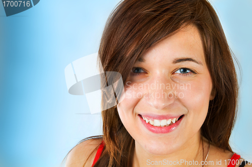 Image of Young, smiling teenage girl
