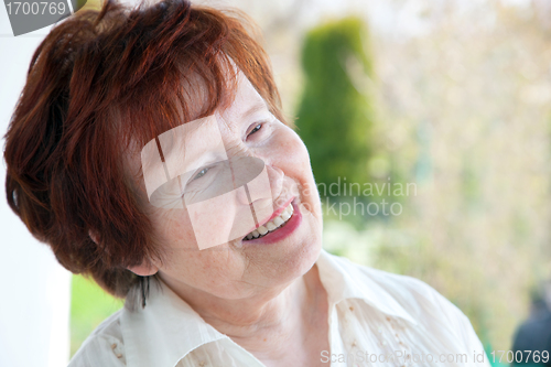 Image of Senior woman smiling