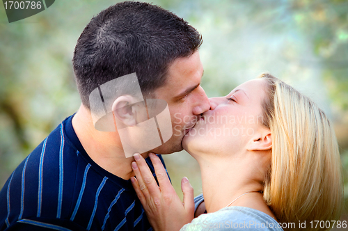 Image of Love kissing couple