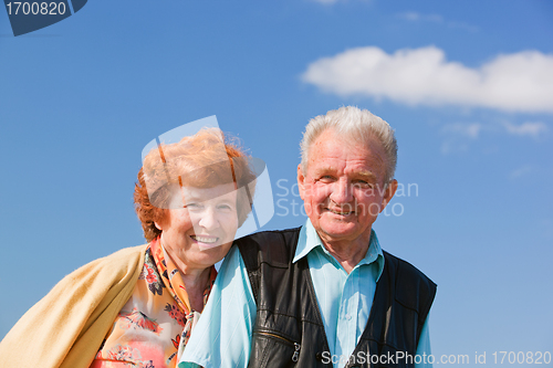 Image of Happy senior couple in love