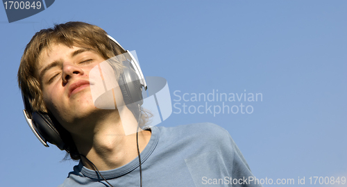 Image of Listening to the music