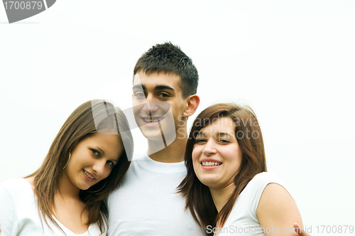 Image of Young happy friends