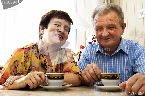 Image of Happy smiled senior couple