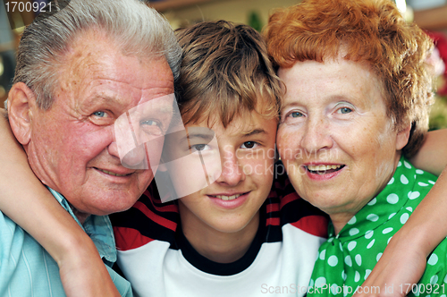 Image of Grandparents with grandson