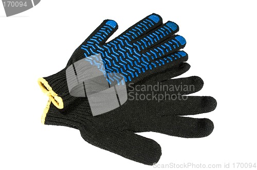 Image of Safety gloves isolated on white