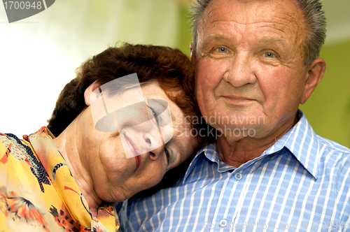 Image of Happy, romantic senior couple