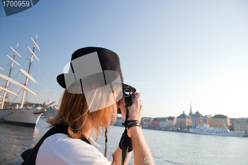 Image of A photographer in Stockholm, Sweden