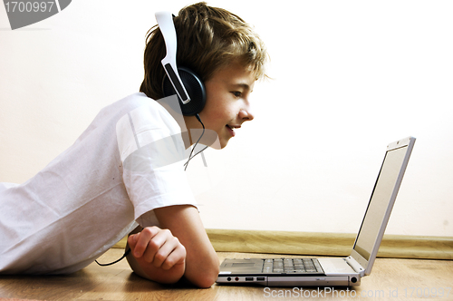 Image of Boy with notebook