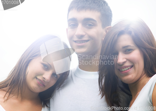 Image of Young happy friends