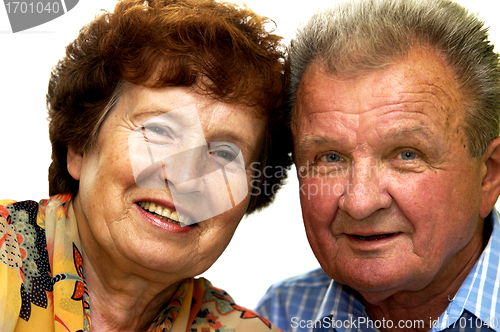 Image of Happy smiled senior couple