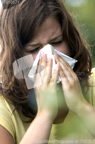 Image of Alergic sneezeing