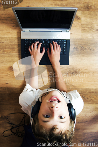 Image of Boy with notebook