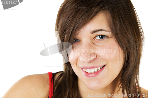Image of Young, smiling teenage girl