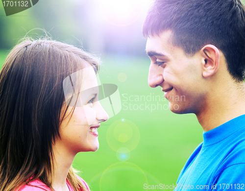 Image of Young couple in love