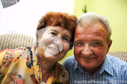 Image of Happy smiled senior couple