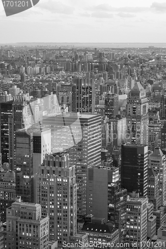 Image of Aerial view of New York City Skyline