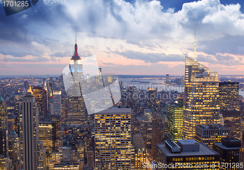 Image of Amazing view to New York Manhattan - New York City