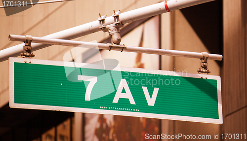 Image of Classic Street Signs in New York City