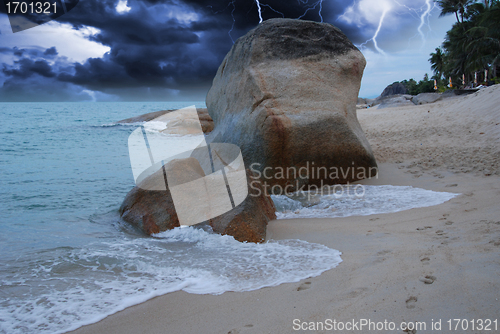 Image of Cloudy Sky in Lamai Beach, Koh Samui