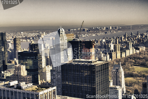 Image of Urban Skyscrapers in Manhattan, New York City