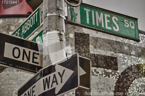 Image of Classic Street Signs in New York City