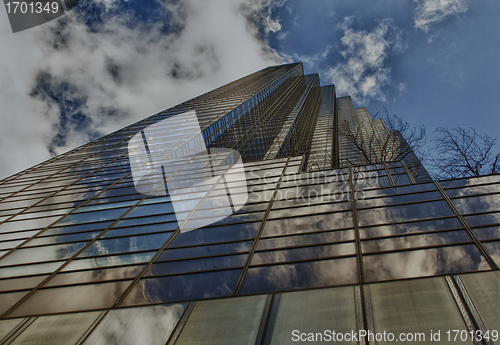 Image of Upward view of New York City Skyscrapers